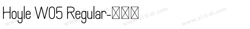 Hoyle W05 Regular字体转换